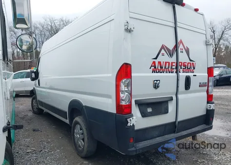 2021 Ram Promaster 3500 Cargo Van High Roof 159 Wb Ext из США, поврежденный, VIN 3C6MRVJG5ME511742